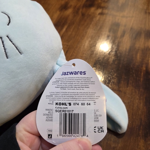 Cute Blue Bunny Plush Toy - Picture 5 of 7